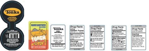 Tonka Citrus Hand Sanitizer and Lip Balm packaging