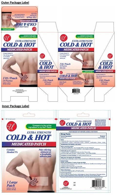 COLD AND HOT MEDICATED LARGE packaging