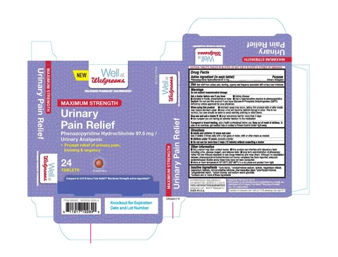 Walgreens Maximum Strength Urinary Pain Relief packaging
