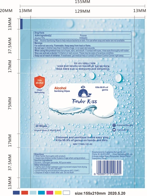 Alcohol Sanitizing Wipes 10