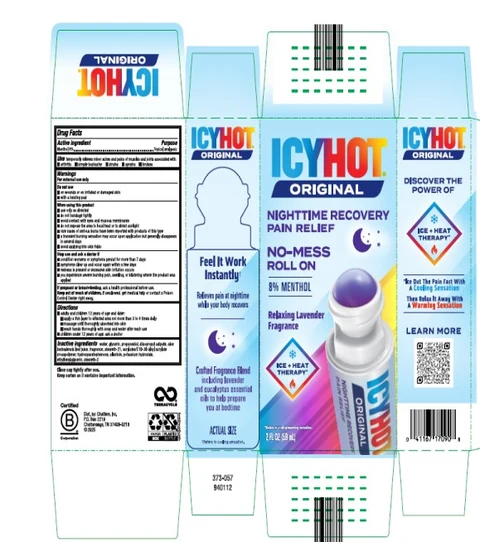 Icy Hot Original Nighttime Recovery Pain Relief No Mess Roll On 포장