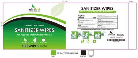 SANITIZER WIPES 포장