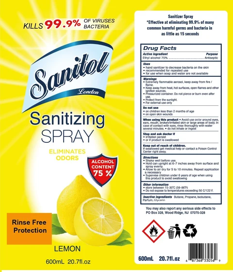 Sanitol LondonSanitizing 포장
