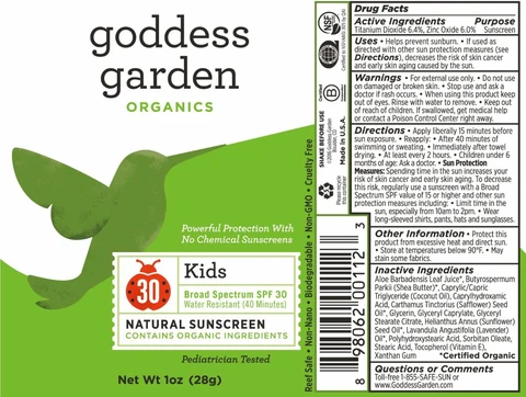 Kids Natural Mineral Sunscreen Broad SpectrumSPF 30 packaging