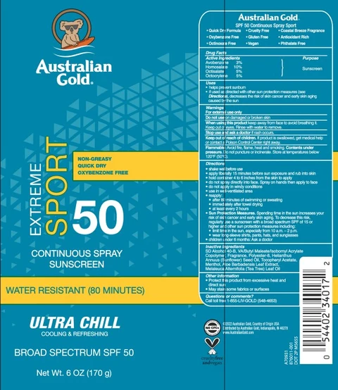 Australian GoldBroad Spectrum SPF 50 포장