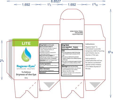 Regener-Eyes Ophthalmic Solution LITE 포장