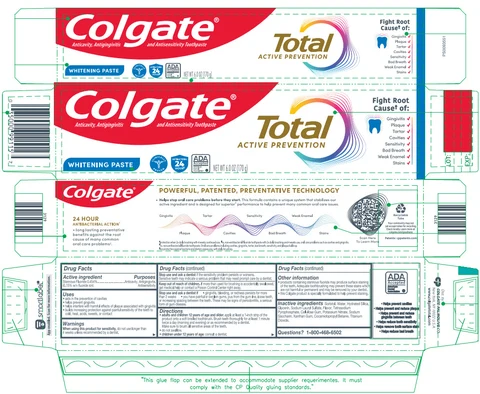 Colgate Total SF Whitening 포장