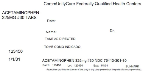 Acetaminophen 포장
