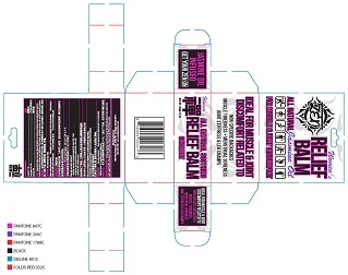 Womens Relief Balm packaging