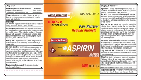 Value PharmaPain RelieverExtra Strength 포장