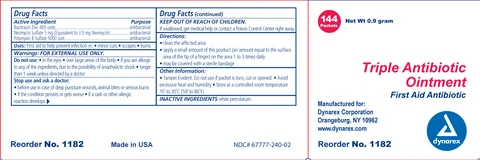 bacitracin zinc, neomycin sulfate and polymyxin b sulfate packaging