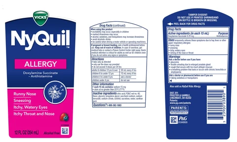 Vicks NyQuil ALLERGY 포장