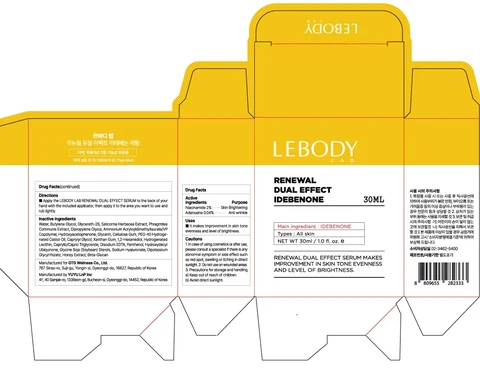 LEBODY LAB RENEWAL DUAL EFFECT IDEBENONE SERUM packaging