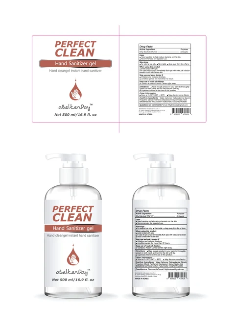ABETTERDAY PERFECT CLEAN HAND SANITIZER Gel 포장