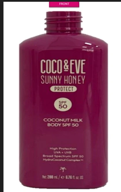 COCO-EVE COCONUT MILK BODY SPF 50 packaging