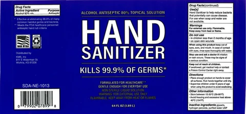 80% Alcohol Hand Sanitizer 포장