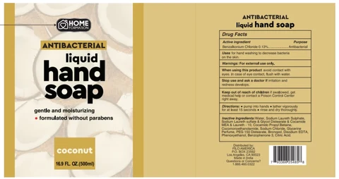 HOME FORMATION ANTIBACTERIAL COCONUT packaging