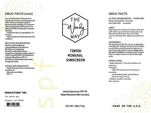 Tinted Mineral Sunscreen packaging