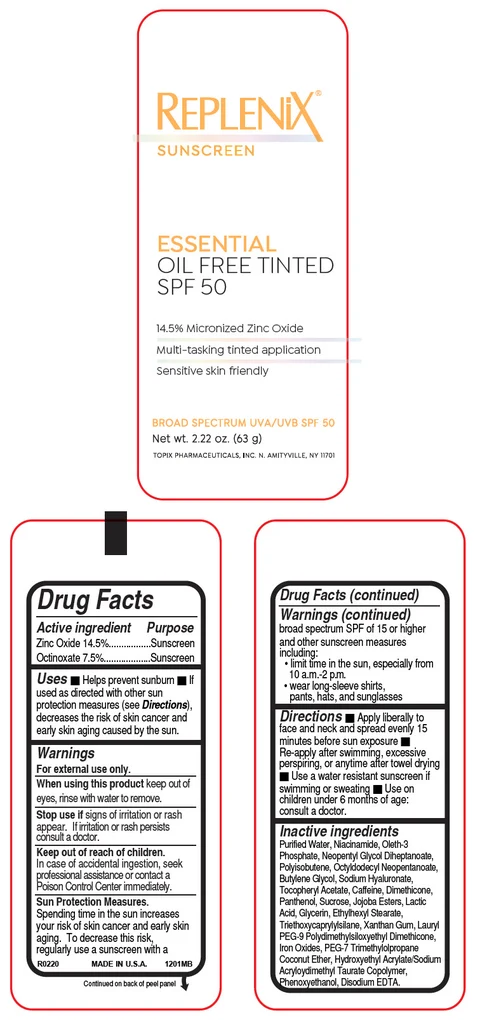 Replenix Tinted Sunscreen SPF 50 포장