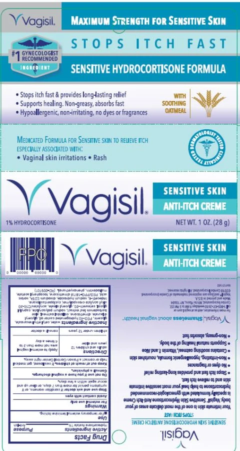 Vagisil Anti-Itch Creme Maximum Strength Sensitive Skin Formula 포장
