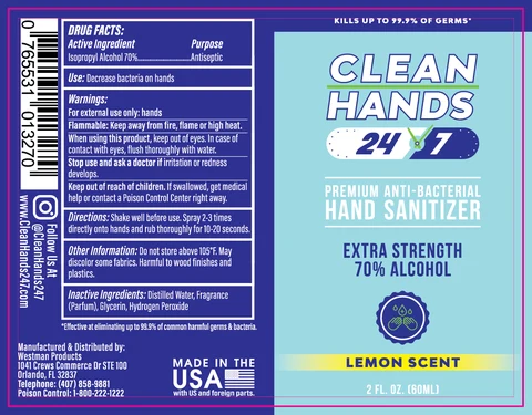 Clean Hands 24/7 포장