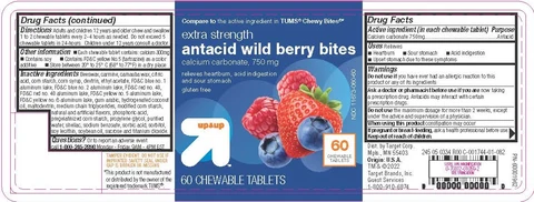 Target Wild Berry Antacid Chews 60ct packaging
