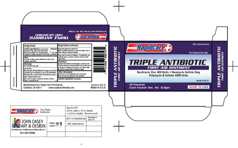 Triple Antibiotic packaging