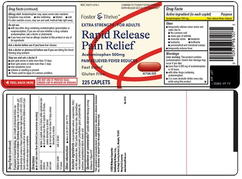 foster and thrive rapid release pain relief packaging