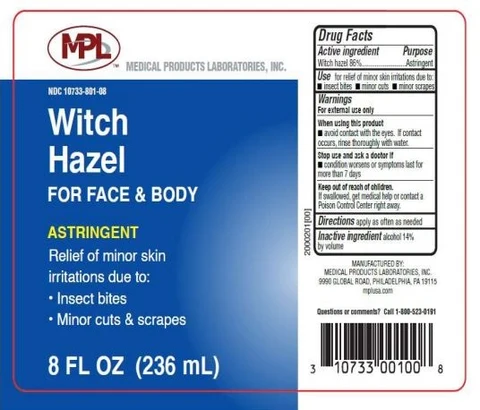 Witch Hazel packaging