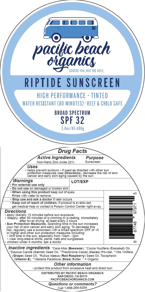 Riptide Sunscreen Tinted packaging