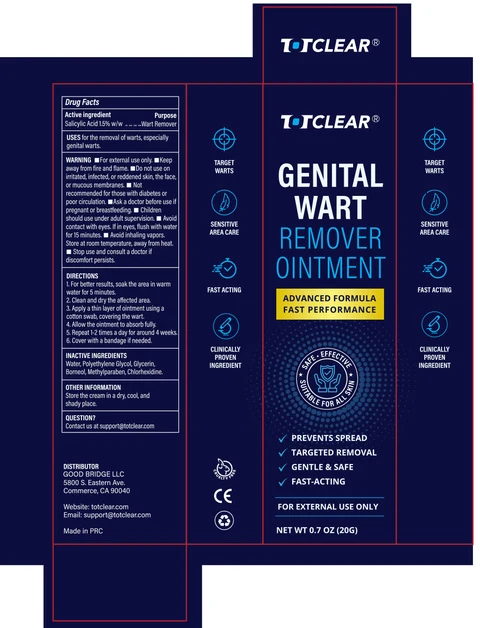 TOTCLEAR Genital Wart Remover 포장