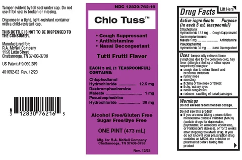 Chlo Tuss packaging