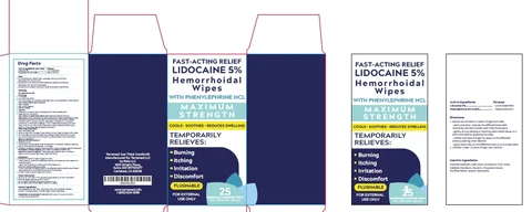 Terramed Just Think Comfort Hemorrhoidal Wipes packaging