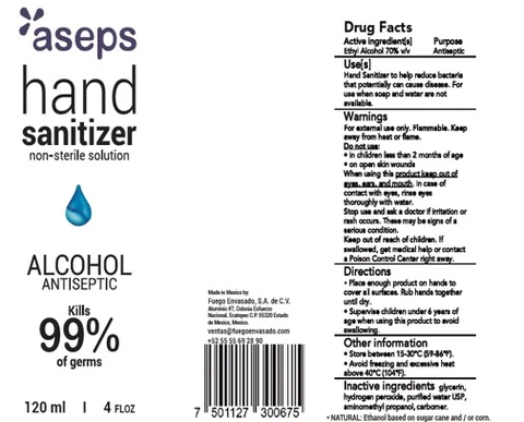 Hand Sanitizer packaging