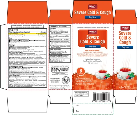 Severe Cold and Cough Daytime 포장