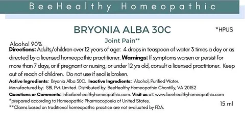 Bryonia Alba packaging
