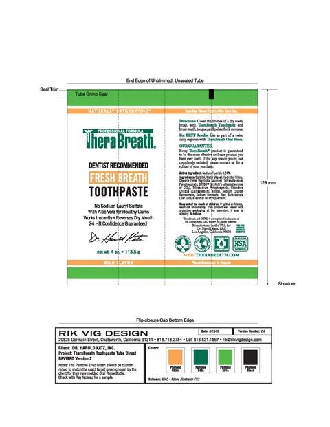 THERABREATH TOOTHPASTE 포장