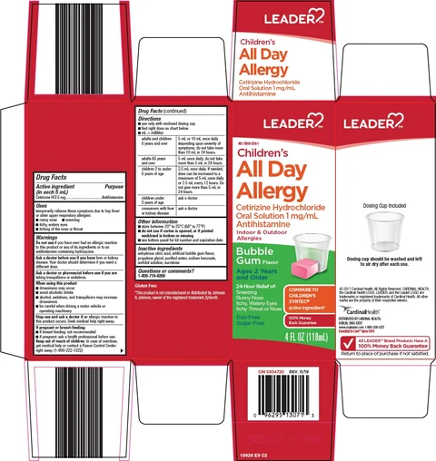 Leader Childrens All Day Allergy packaging