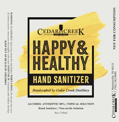 Hand Sanitizer packaging