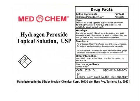 HYDROGEN PEROXIDE packaging