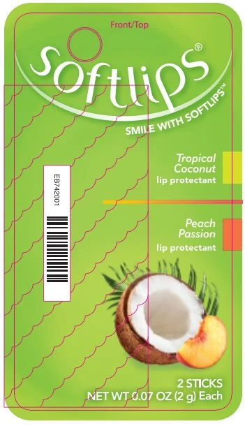 SoftlipsTropical Coconut Peach Passion 포장