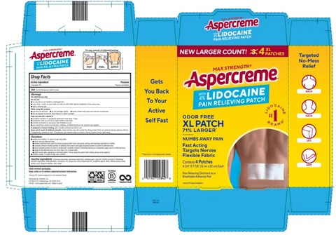 Aspercreme with LidocaineXL 포장