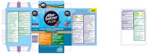 Alka-Seltzer Plus Cough, Mucus and Congestion Day and Night Powermax 포장