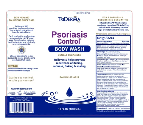 TRIDERMA PSORIASIS CONTROL BODY WASH 포장