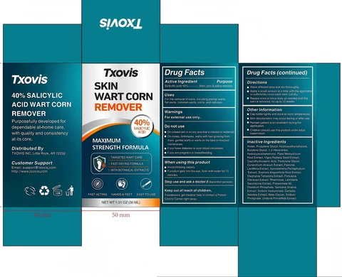 Txovis SKIN WART CORN REMOVER 포장