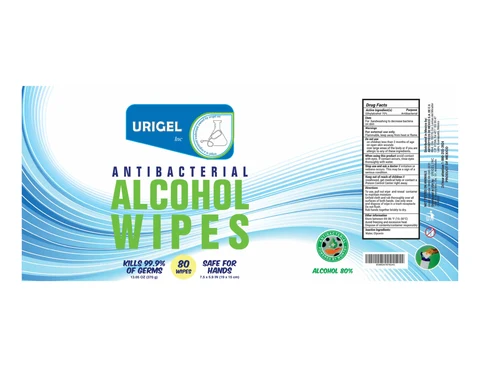 Antibacterial Alcohol Wipes 포장