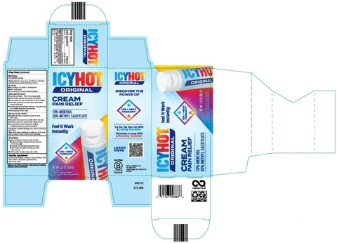 PRINCIPAL DISPLAY PANEL ICYHOT® ORIGINAL CREAM PAIN RELIEF NET WT 1.25 oz (35.4 G)