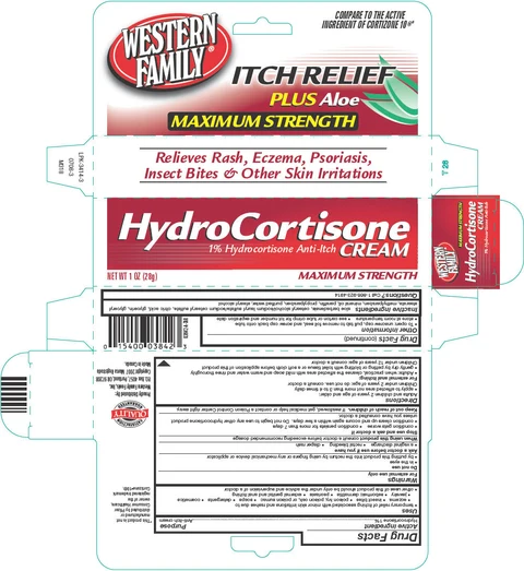 Western Family HydroCortisone packaging