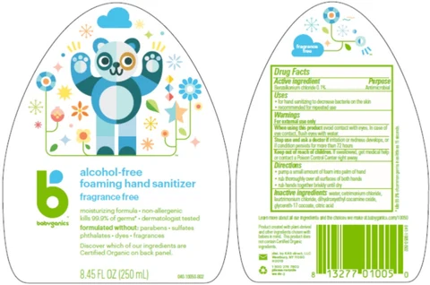 BabyGanics Alcohol Free Foaming Hand Sanitizer 포장