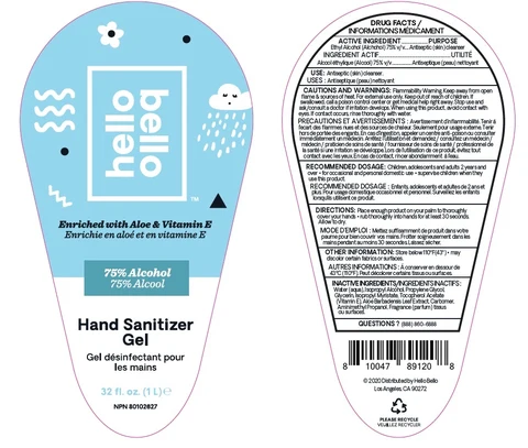 Hello Bello Hand Sanitizer packaging